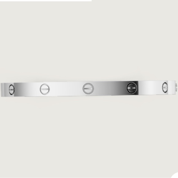 CARTIER Love Bracelet White Gold Unisex - Picture 1 of 5